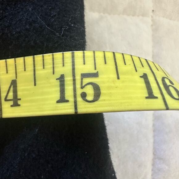 DKNY Womens Coat Wool Ruffle Front Wool Blend Knee Length Winter Whimsigoth | 2P - Picture 13 of 16